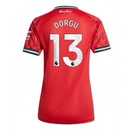 Manchester United Patrick Dorgu #13 Thuis tenue Dames 2025-26 Korte Mouw